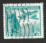 Stamps Chile -  C226 - Avión