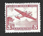 Stamps Chile -  C237 - Avión 