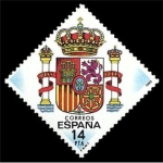 Stamps Spain -  ESPAÑA 1983 2685 Sello Nuevo Escudo de España c/señal charnela Yvert2307 Scott2313
