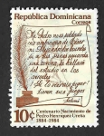 Stamps : America : Dominican_Republic :  905 - Centenario del Nacimiento de Pedro Enríquez Ureña
