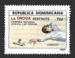 Sellos de America - Rep Dominicana -  1054 - Campaña Nacional Antidroga