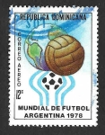 Stamps : America : Dominican_Republic :  C271 - Campeonato Mundial de Fútbol Argentina