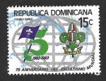 Sellos de America - Rep Dominicana -  C360 - LXXV Aniversario del Scout Mundial