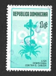 Stamps : America : Dominican_Republic :  RA96 - Liga Dominicana Contra el Cáncer
