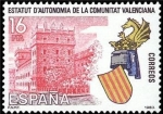 Stamps Spain -  ESPAÑA 1983 2691 Sello Nuevo Estatuto de Autonomia Valencia Yvert2312 Scott2318