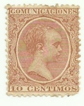 Stamps : Europe : Spain :  Alfonso XIII Tipo Pelon-217