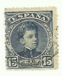 Stamps Spain -  Alfoso XIII Tipo Cadete. 244