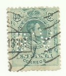 Stamps Spain -  Alfonso XIII Tipo Medallon.275