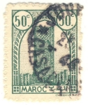 Stamps Morocco -  torre
