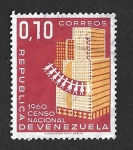 Stamps Venezuela -  786 - Censo Nacional de 1960