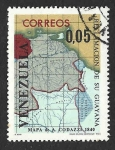 Sellos de America - Venezuela -  886 - Mapas de Venezuela y Guayana