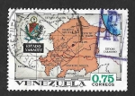 Stamps Venezuela -  988 - Mapa del Estado de Yaracuy