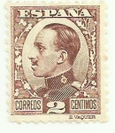 Stamps : Europe : Spain :  Alfoso XIII Tipo Vaquer de perfil-490