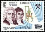 Sellos de Europa - Espaa -  ESPAÑA 1983 2715 Sello Nuevo Efemerides Descubrimiento del Wolframio por Hermanos Elhuyar Yvert2332