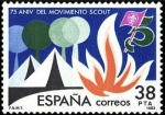 Stamps Spain -  ESPAÑA 1983 2716 Sello Nuevo Grandes Efemerides Aniv. Movimiento Scoutt Yvert2333 Scott2339