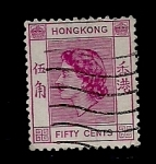 Stamps Hong Kong -  ISABEL  II