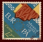 Stamps Spain -  Adhesion cosejo de europa