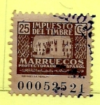 Sellos de Africa - Marruecos -    Impuesto del timbre