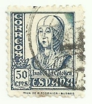 Stamps Spain -  Isabel-825