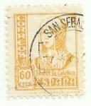 Stamps Spain -  Isabel-826