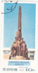 Stamps North Korea -  monumento