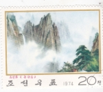 Stamps North Korea -  paisaje