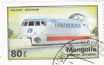 Sellos de Asia - Mongolia -  aerotren