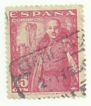 Stamps Spain -  General Franco y Castillo La Mota-1028A