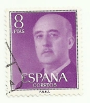 Stamps Spain -  General Franco-1162