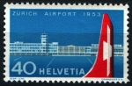 Stamps Switzerland -  Aeropuerto de Zürich