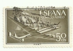 Stamps Spain -  Superconstellation y nao Santa Maria-1171