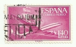 Stamps Spain -  Superconstellation y nao Santa Maria 1174