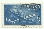 Stamps Spain -  Superconstellation y nao Santa Maria 1175