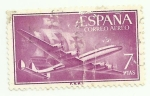Stamps Spain -  Superconstellation y nao Santa Maria 1178