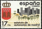 Stamps Spain -  España 1984 2742 Sello ** Estatuto de Autonomia de Madrid Yvert2394 Scott2397 Timbre Espagne Spain 