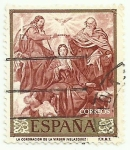 Stamps Spain -  Diego Velazquez La coronacion de la virgen 1244
