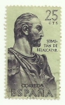 Stamps Spain -  Forjadores de America Sebastian de Belalcazar 1374