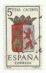 Stamps Spain -  Escudos Caceres 1415