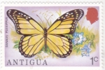 Stamps : America : Antigua_and_Barbuda :  Mariposa