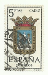 Stamps Spain -  Escudo Cadiz 1416