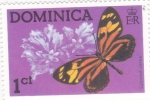 Stamps Dominica -  Mariposa