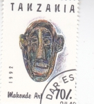 Stamps : Africa : Tanzania :  MASCARA ARTE WAKONDE