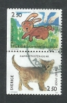 Stamps Sweden -  Gatos domesticos