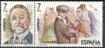 Stamps Spain -  ESPAÑA 1984 2764/5 Sellos Nuevos Maestros de la Zarzuela Escena La Revoltosa Ruperto Chapi Yvert2379