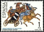 Stamps Spain -  ESPAÑA 1984 2768 Sello Nuevo Juegos Olimpicos Los Angeles Cuadriga Romana de Barcina Museo Barcelona