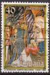 Stamps Spain -  ESPAÑA 1984 2777 Sello Navidad Adoracion de los Reyes Magos Iglesia de Campos usado Yvert2396 Scott2
