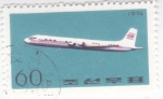 Stamps North Korea -  avión de pasajeros
