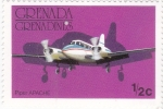 Stamps : America : Grenada :  avioneta Piper Apache