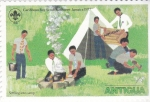 Stamps Antigua and Barbuda -  campamento Boy Scout