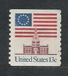 Stamps United States -  Bandera